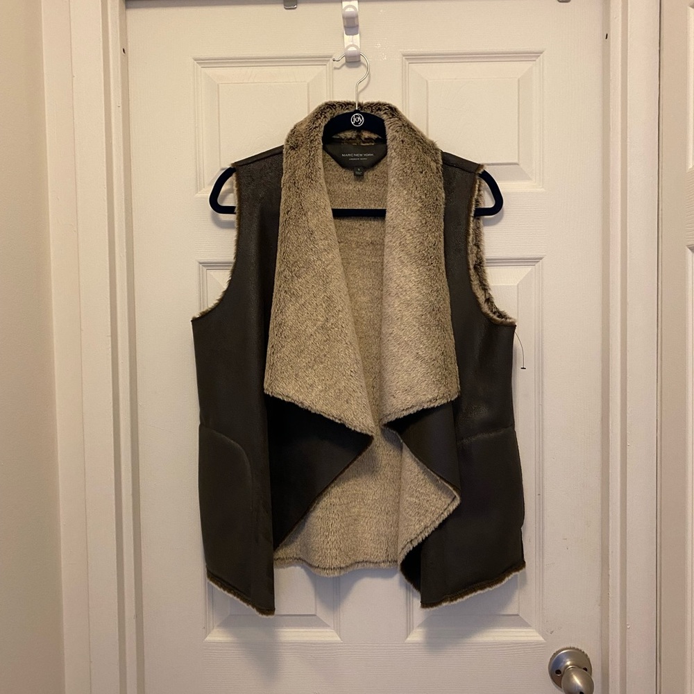 Marc New York faux leather vest - Women’s Small